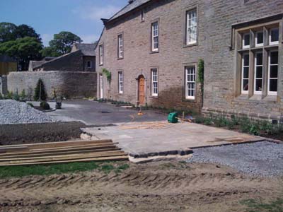 Preparation of Gravel Drive and Side Patio